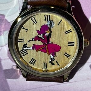 New Disney Watch Collectors Club Series III Peter Pan Captain Hook with Pin